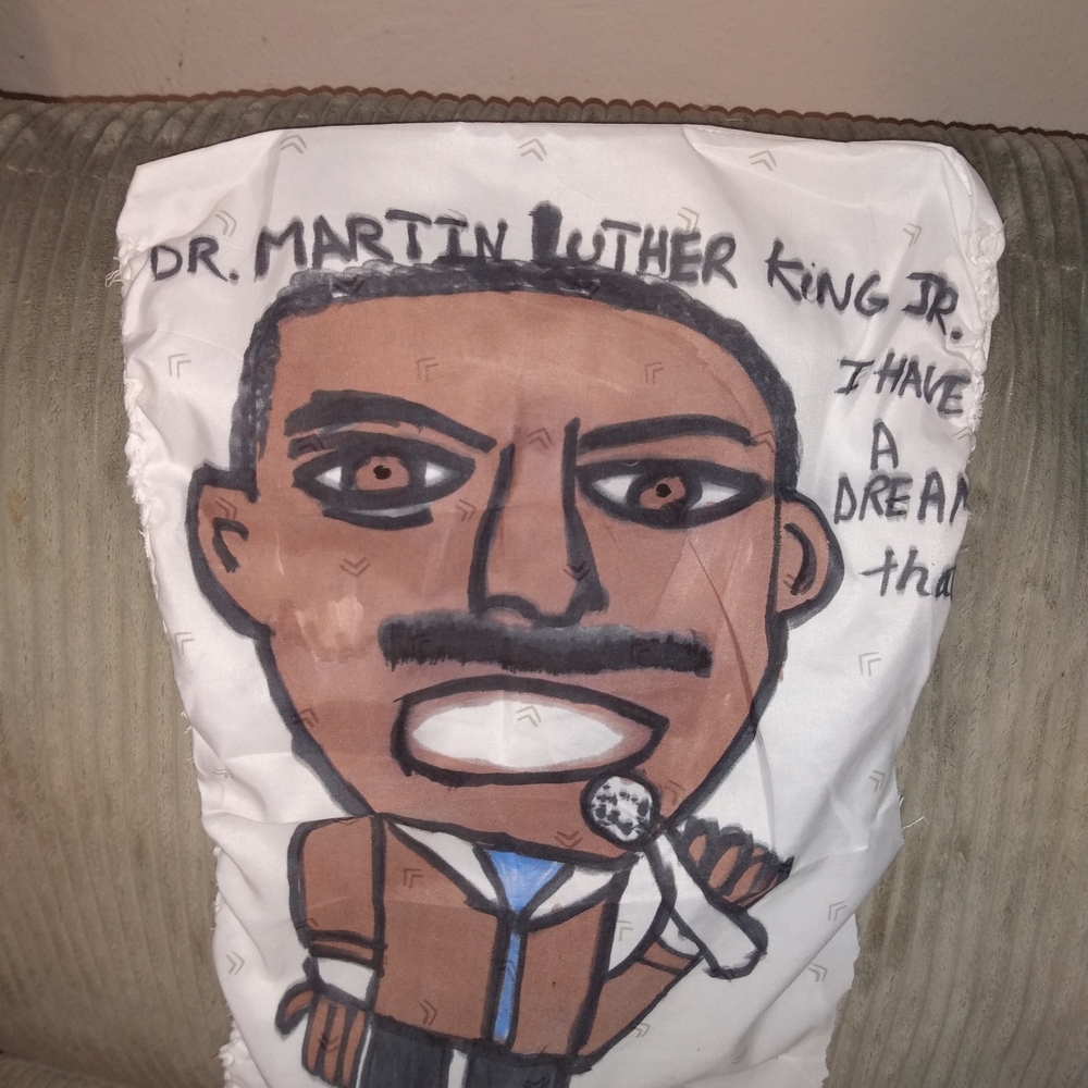 Handmade Dr. Martin Luther King Jr. Pillow Or Wall Hanging